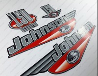 Johnson 150HP Ocean Pro 1999-2000 Outboard Decal Kit Johnson 150HP Ocean Pro 1999-2000 Outboard Decal Kit